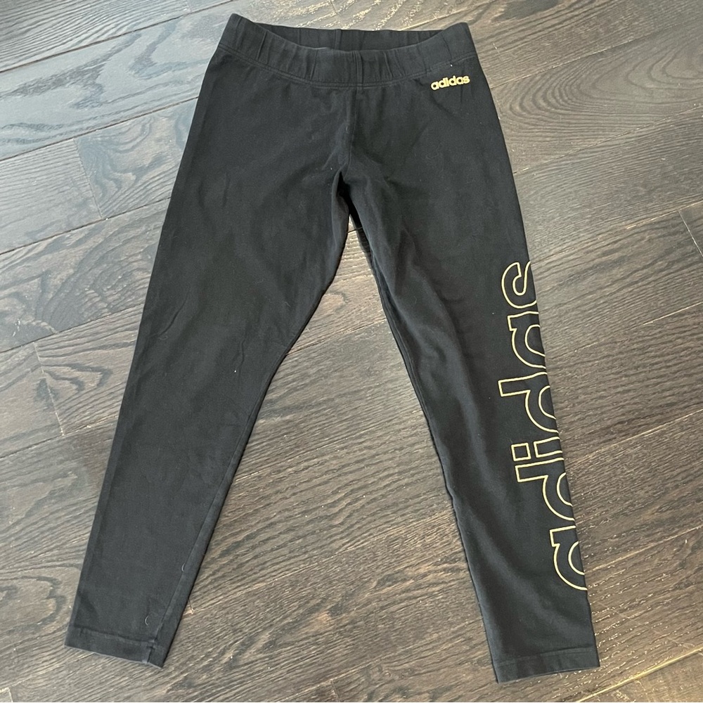 Adidas Performance Essentials Branded Leggings Bl… - image 3